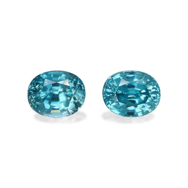 Blue Zircon 8.55ct - 9x7mm Pair (ZI0912)