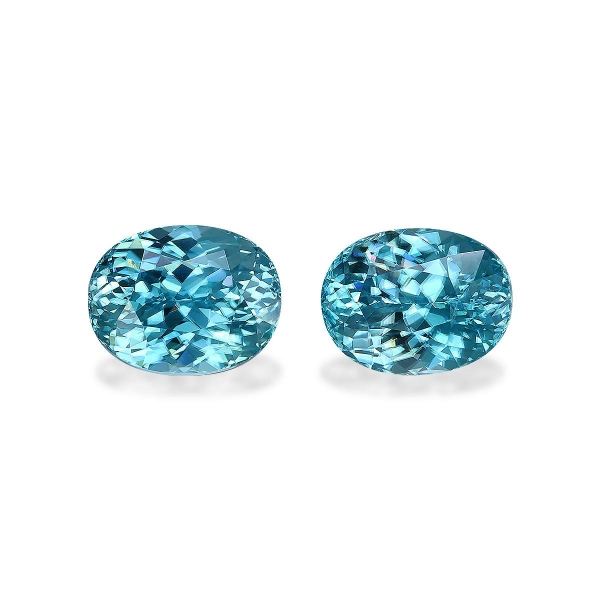 Blue Zircon 7.07ct - 9x7mm Pair (ZI0916)