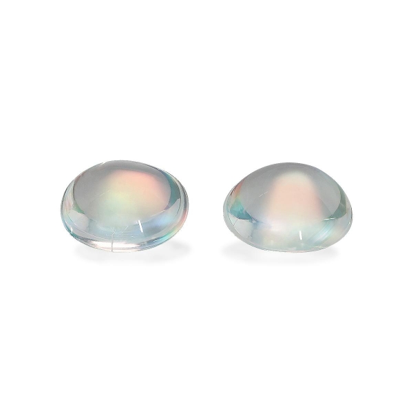 Picture of White Rainbow Moonstone 12.89ct - 12x10mm Pair (RM0341)