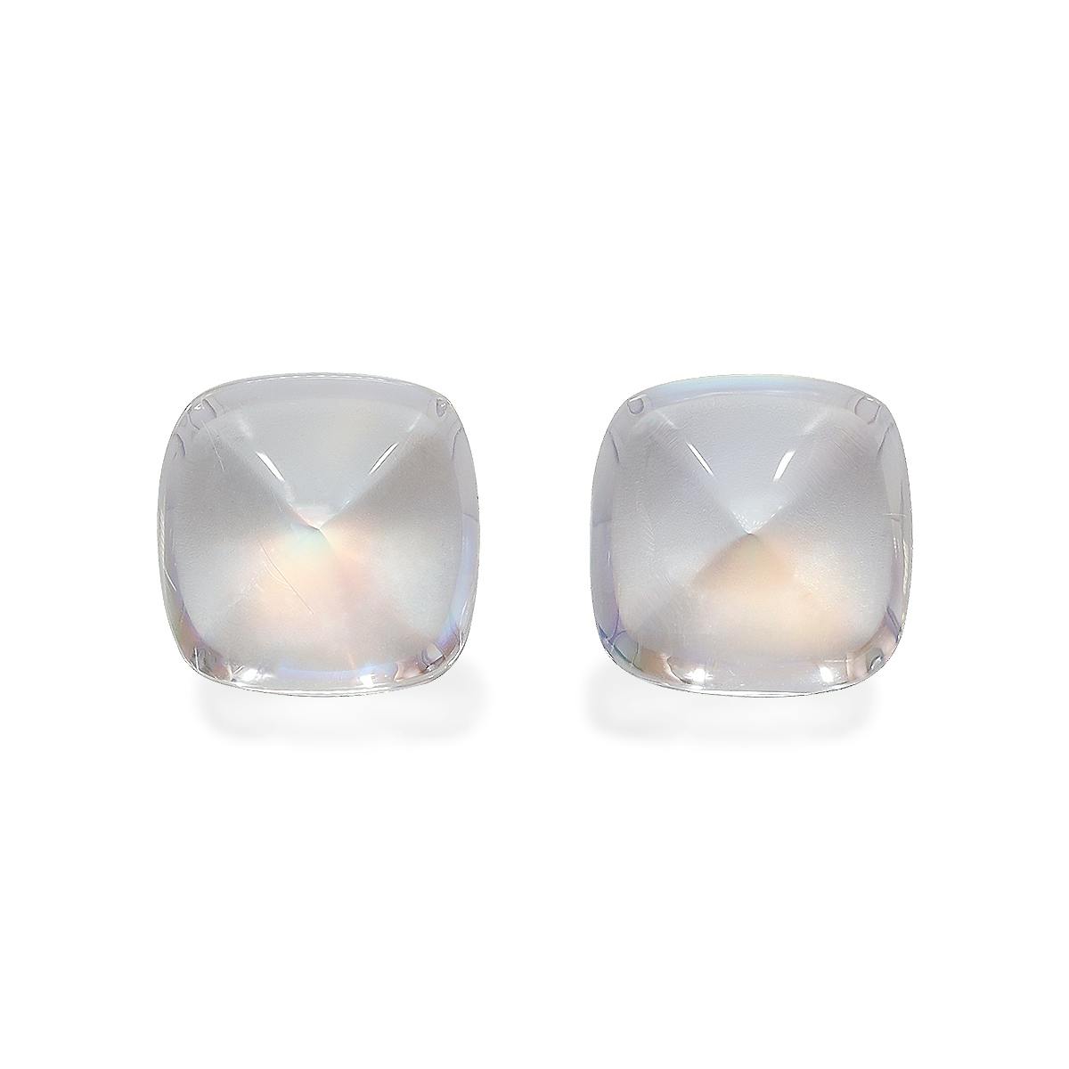 Picture of White Rainbow Moonstone 9.86ct - 10mm Pair (RM0342)