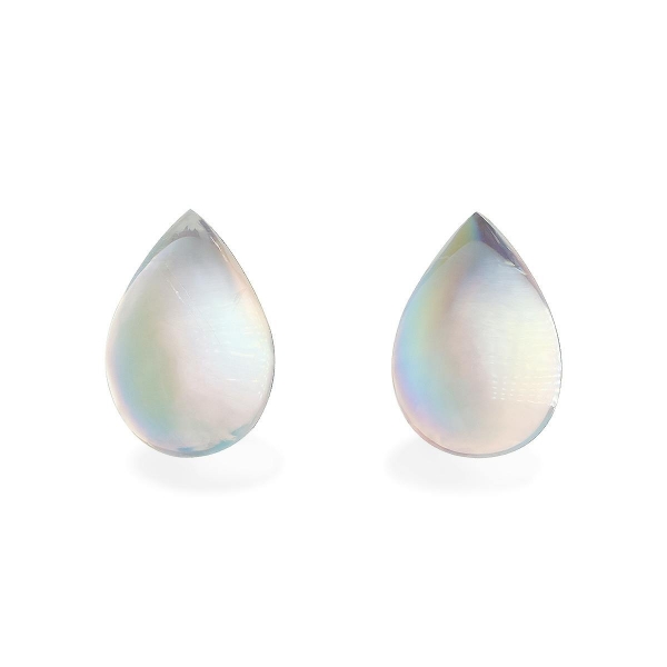 Picture of White Rainbow Moonstone 14.05ct - Pair (RM0348)