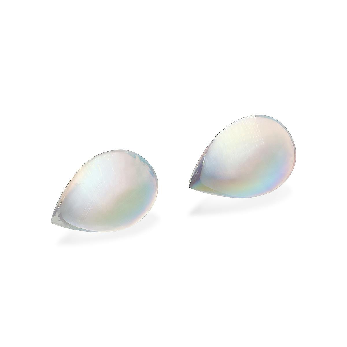Picture of White Rainbow Moonstone 14.05ct - Pair (RM0348)