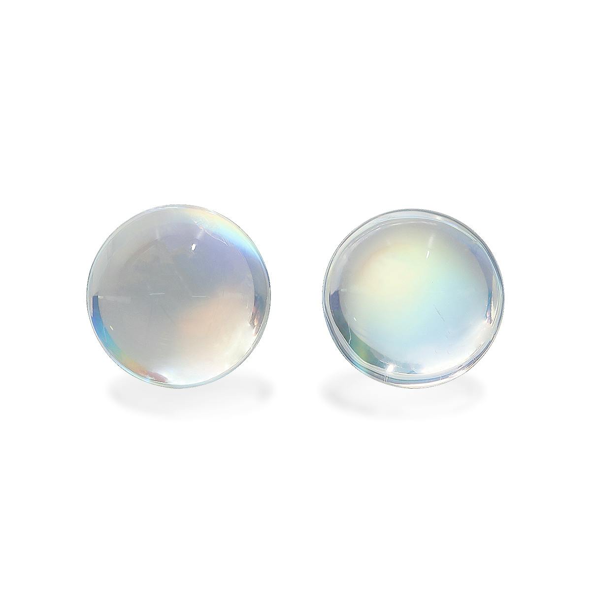 Picture of White Rainbow Moonstone 14.44ct - 11mm Pair (RM0350)